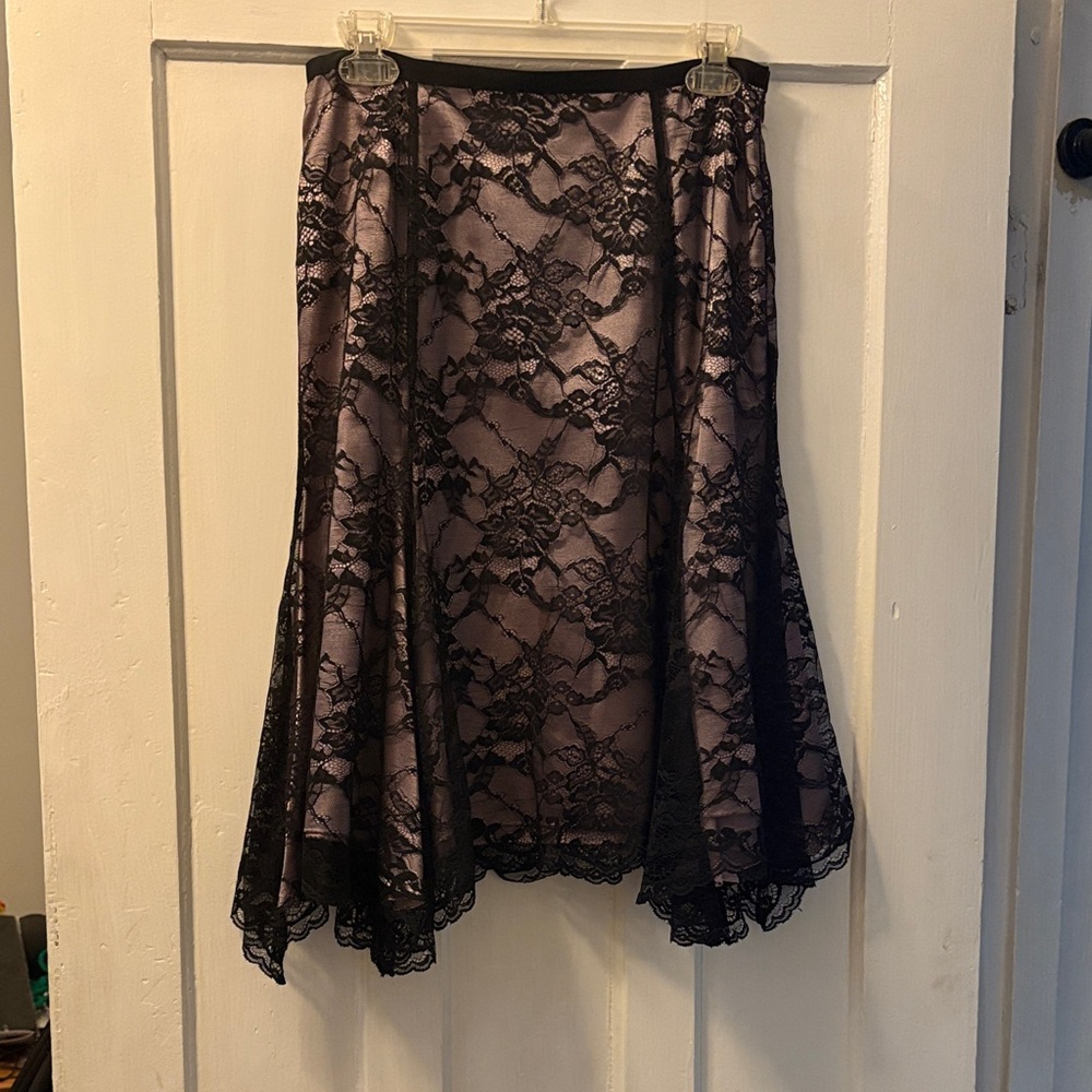 Alfani Black Lace Mini Skirt